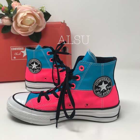 Converse Chuck 70 HI Racer Pink Blue W AUTHENTIC - Picture 2 of 7